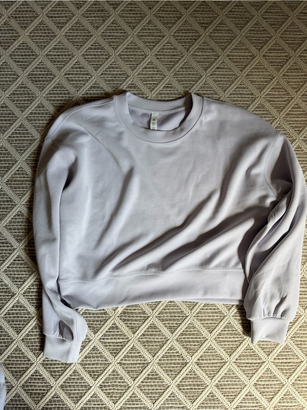 lululemon athletica Cropped Crew Sweatshirt in Light Lavender